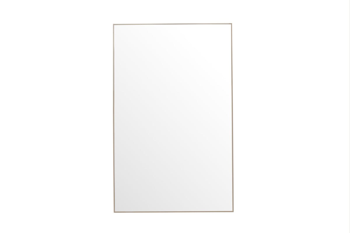 Orlando spejl - beige, sølv - billede 1