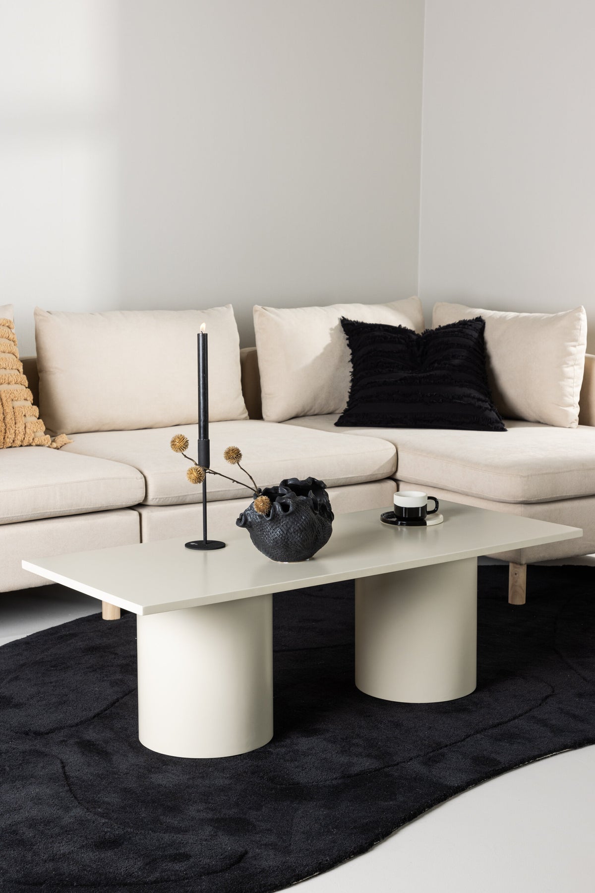 Sandvika sofabord - 120 × 50 cm - beige - billede 16
