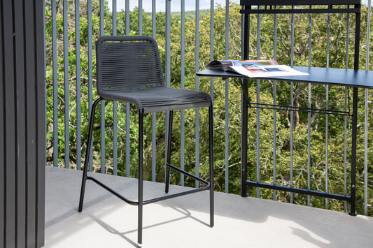 Lindos Barstol 2 stk Mørk Grå