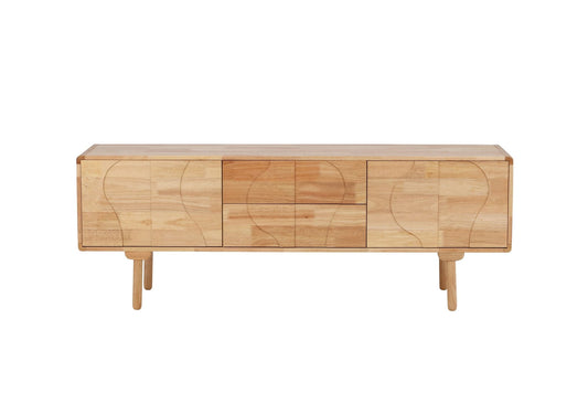 Skärhamn Skænk 180 x 45 x 65 cm - Natur Gummitræ