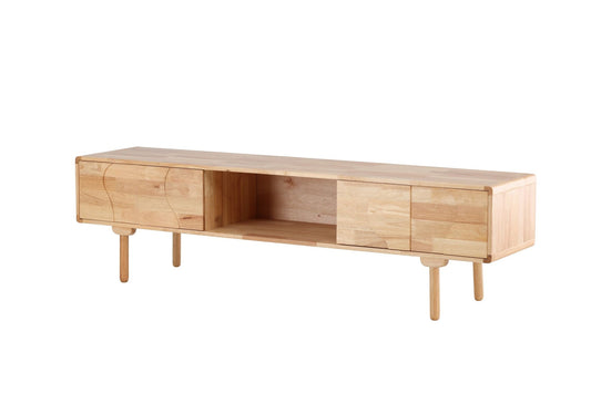 Skärhamn TV Skænk 200 x 45 x 55 cm - Natur Gummitræ