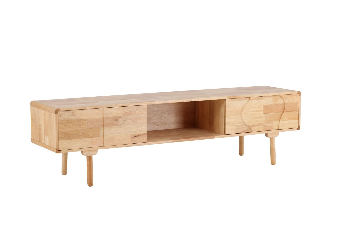 Skärhamn TV Skænk 200 x 45 x 55 cm - Natur Gummitræ