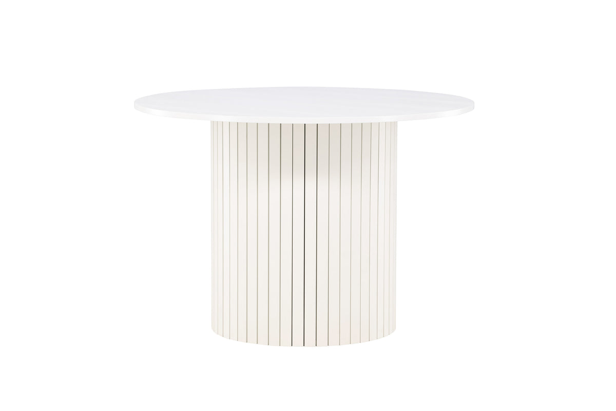 Härön rundt spisebord - Ø110 cm - hvid - billede 1