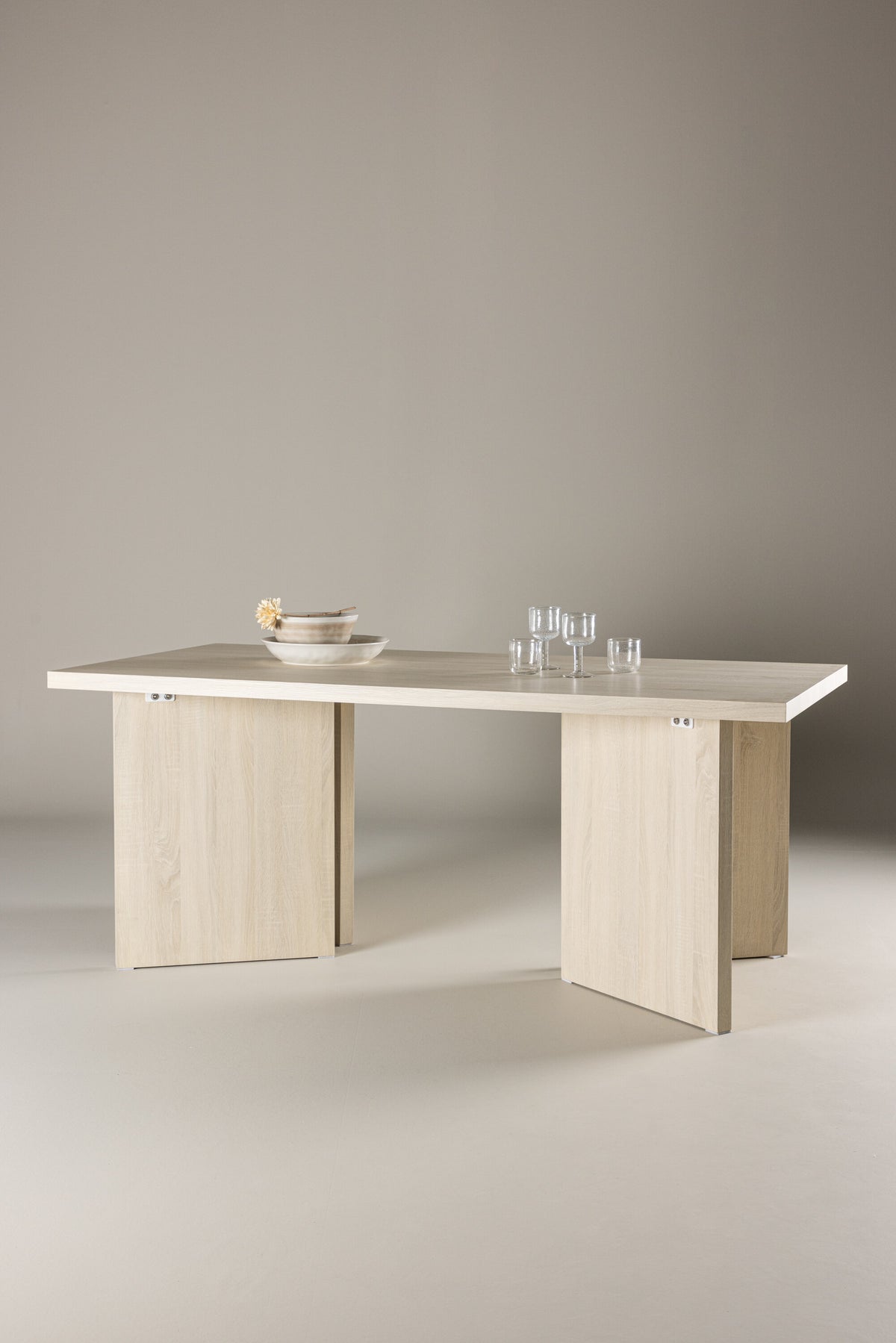 Bassholmen spisebord - 180 × 90 cm - hvidpigmenteret - billede 18
