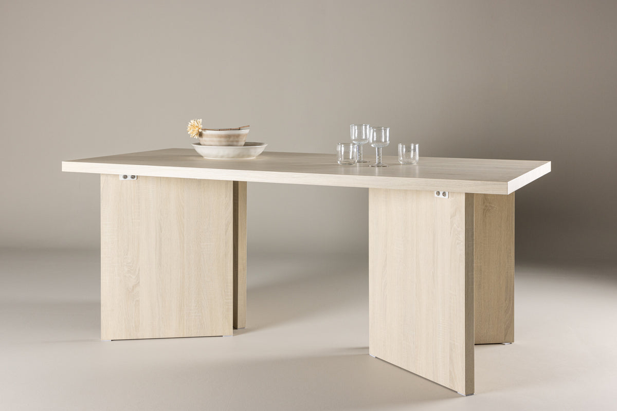 Bassholmen spisebord - 180 × 90 cm - hvidpigmenteret - billede 13
