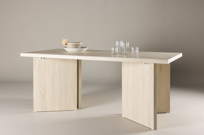 Bassholmen spisebord - 180 × 90 cm - hvidpigmenteret - billede 13