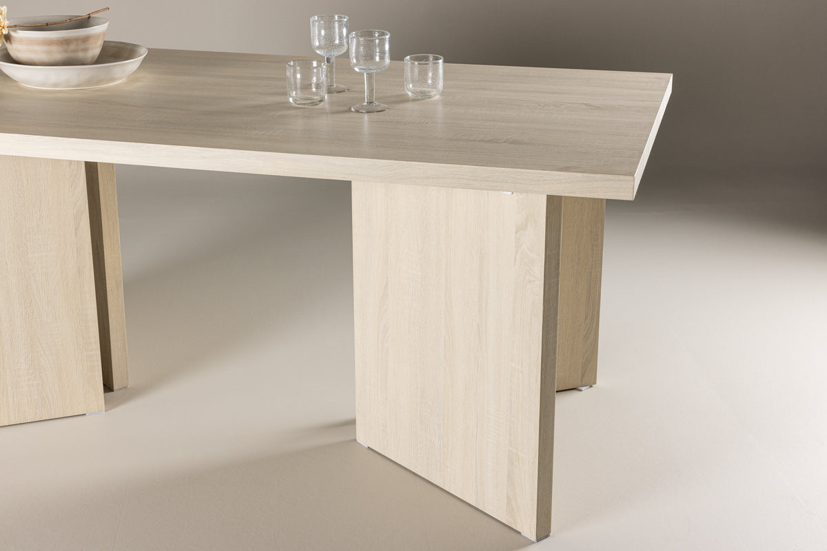 Bassholmen spisebord - 180 × 90 cm - hvidpigmenteret - billede 14