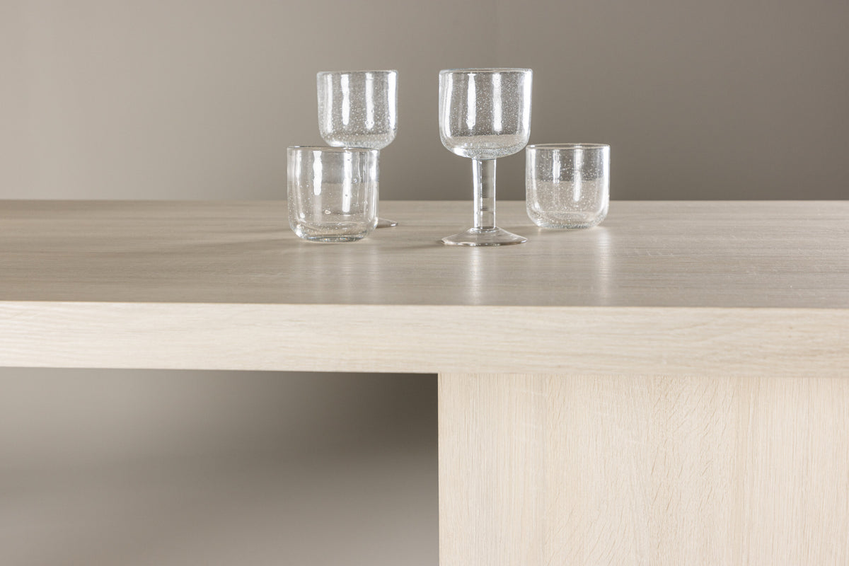 Bassholmen spisebord - 180 × 90 cm - hvidpigmenteret - billede 15