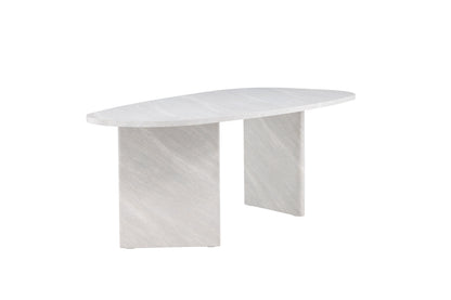 Grönvik ovalt spisebord - 220 × 100 cm - hvid - billede 11