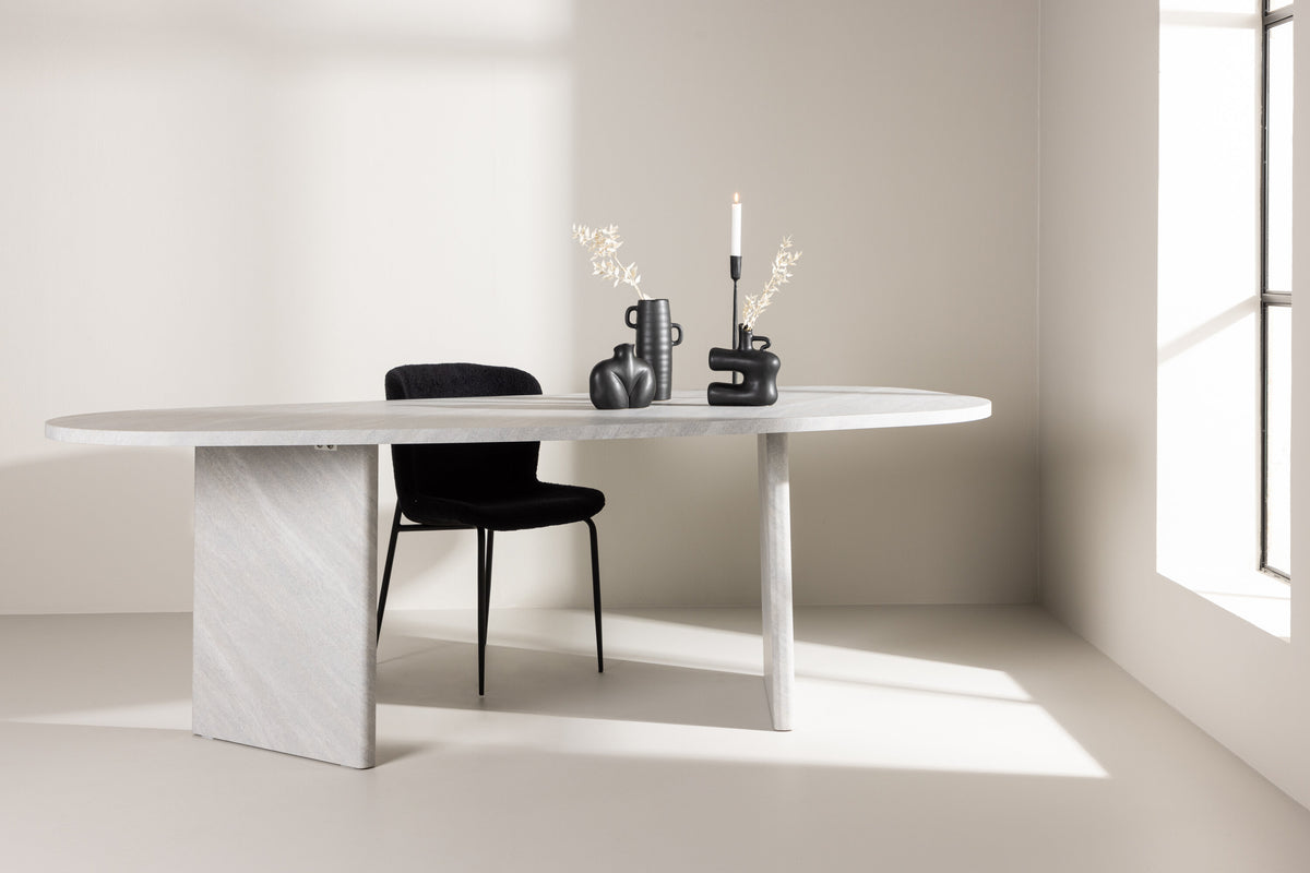 Grönvik ovalt spisebord - 220 × 100 cm - hvid - billede 13
