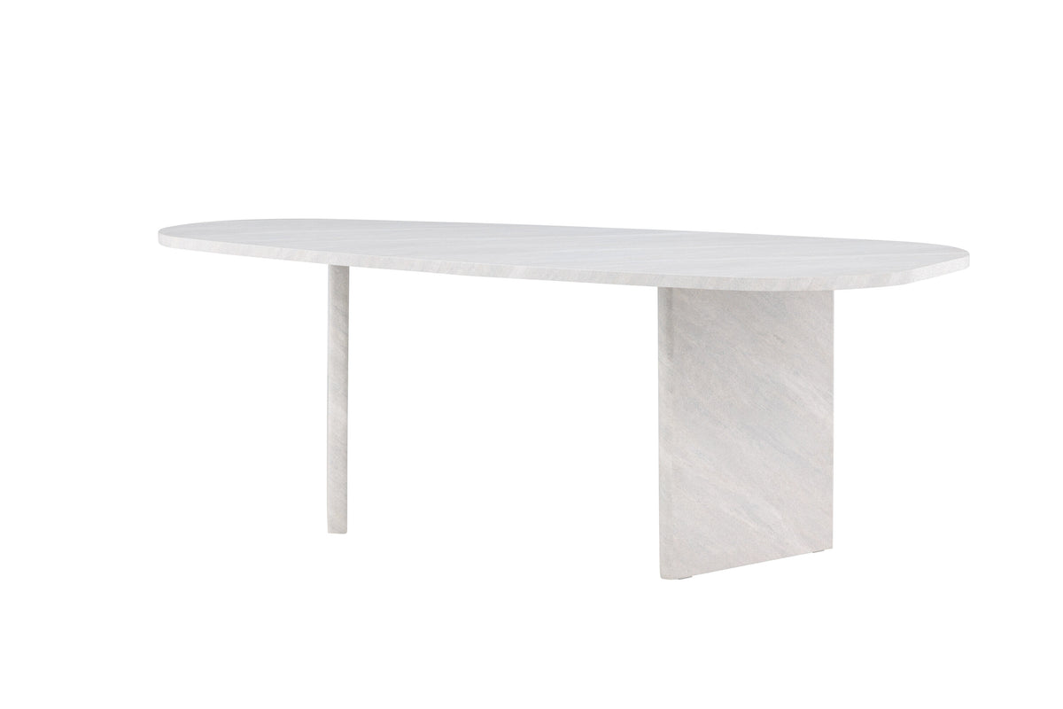 Grönvik ovalt spisebord - 220 × 100 cm - hvid - billede 2