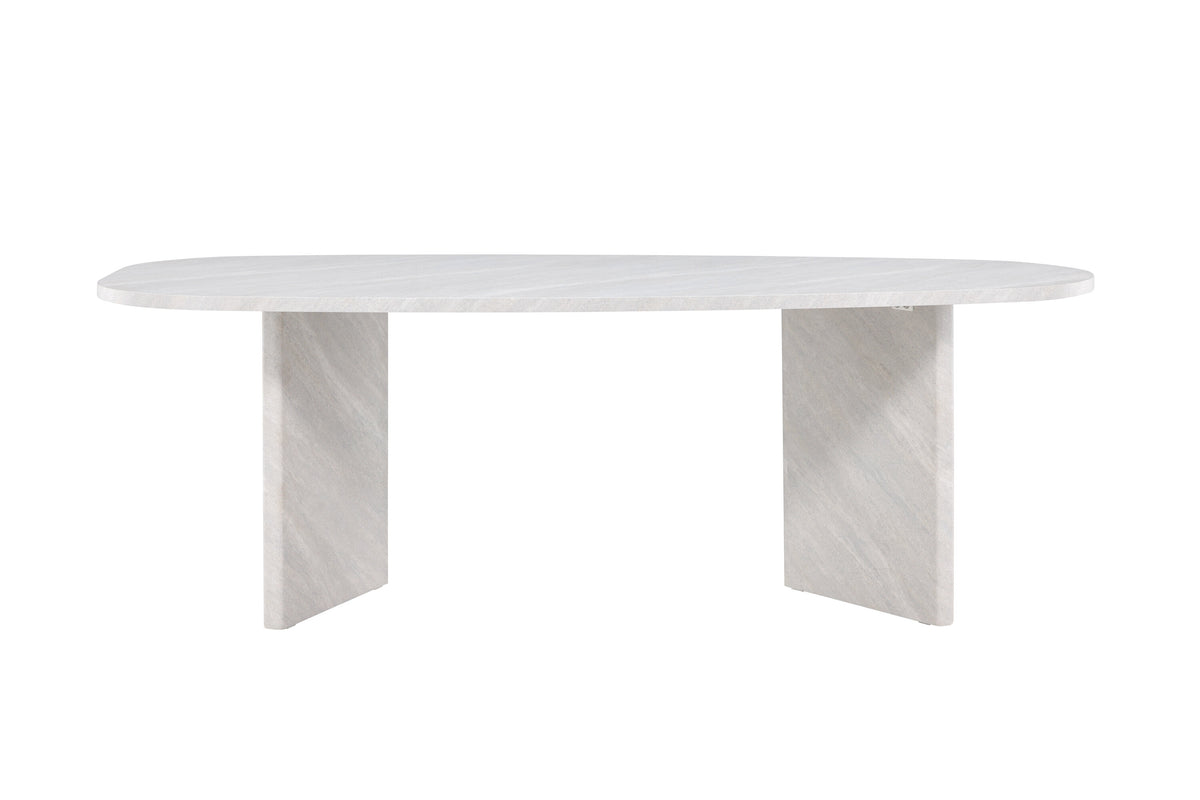 Grönvik ovalt spisebord - 220 × 100 cm - hvid - billede 7