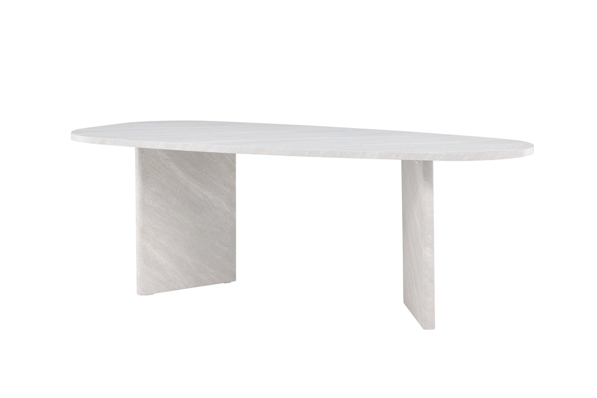 Grönvik ovalt spisebord - 220 × 100 cm - hvid - billede 8
