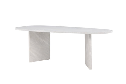Grönvik ovalt spisebord - 220 × 100 cm - hvid - billede 8