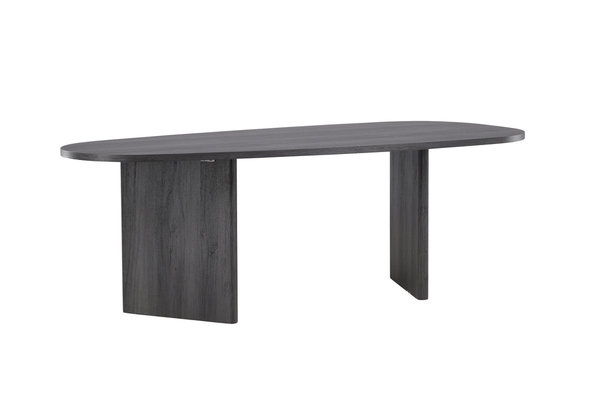 Grönvik ovalt spisebord - 220 × 100 cm - sort - billede 12