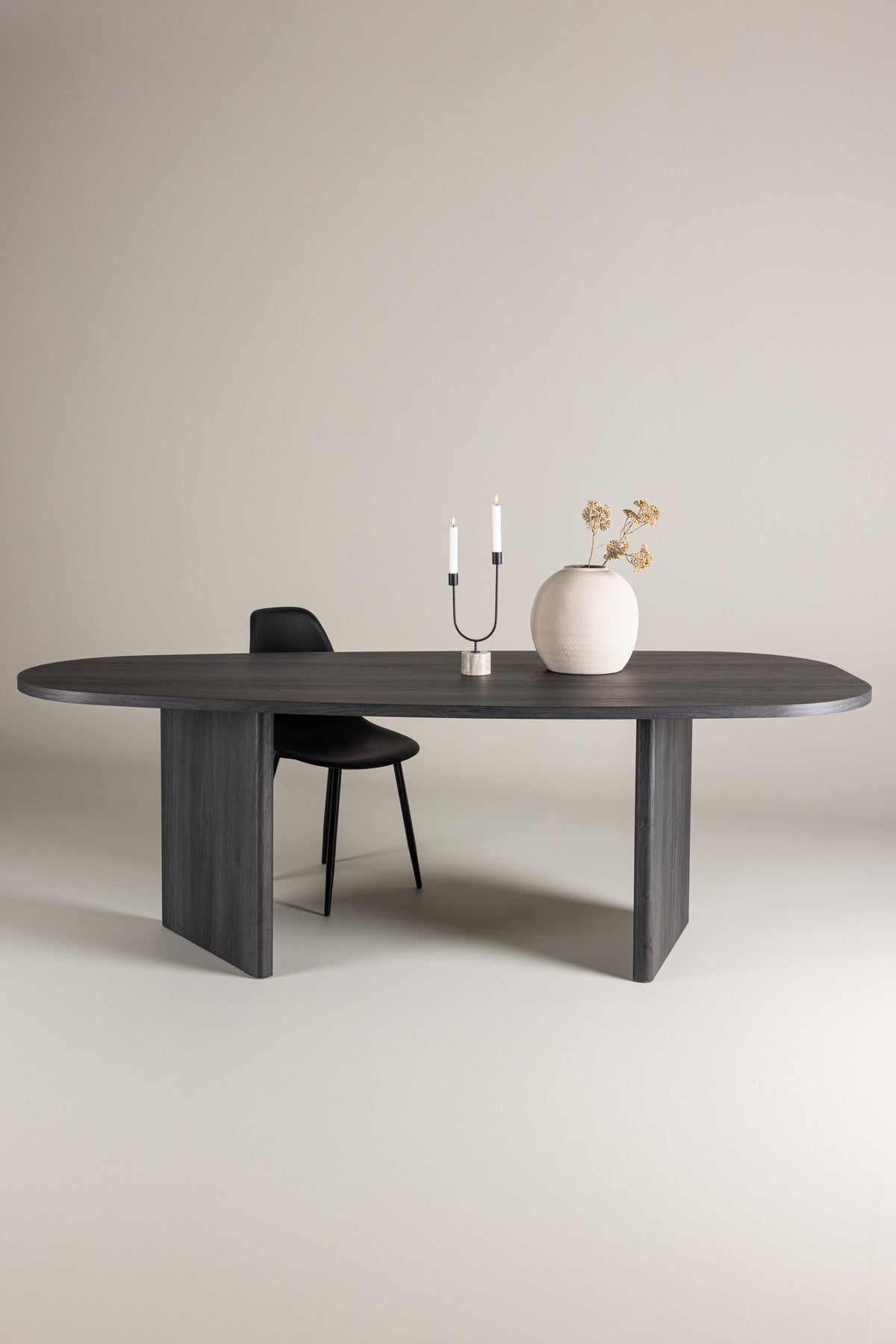 Grönvik ovalt spisebord - 220 × 100 cm - sort - billede 17
