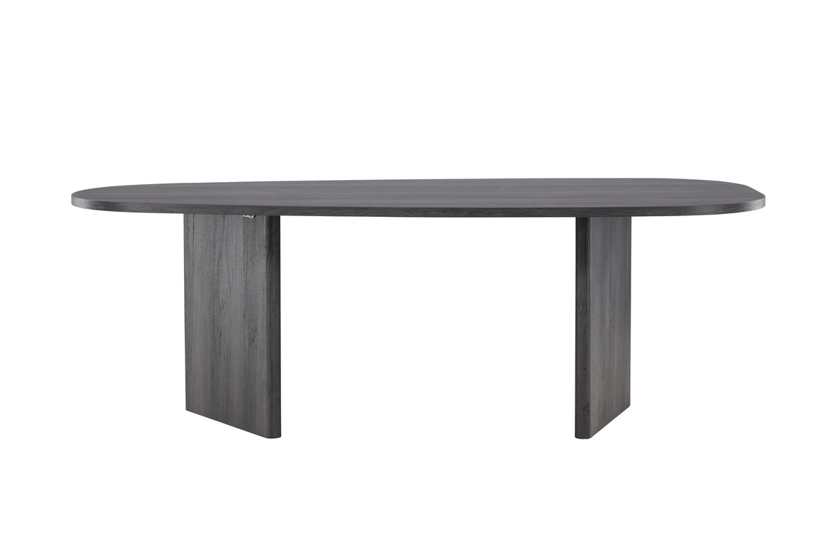 Grönvik ovalt spisebord - 220 × 100 cm - sort - billede 1