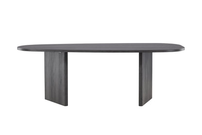 Grönvik ovalt spisebord - 220 × 100 cm - sort - billede 1