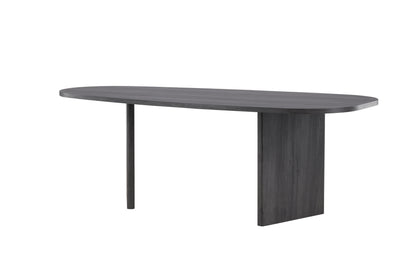 Grönvik ovalt spisebord - 220 × 100 cm - sort - billede 2