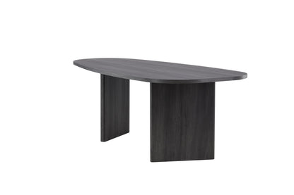Grönvik ovalt spisebord - 220 × 100 cm - sort - billede 3