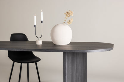 Grönvik ovalt spisebord - 220 × 100 cm - sort - billede 14