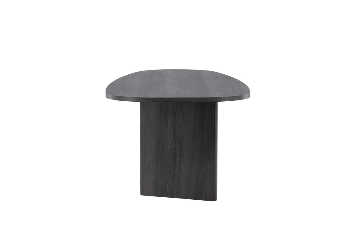 Grönvik ovalt spisebord - 220 × 100 cm - sort - billede 4