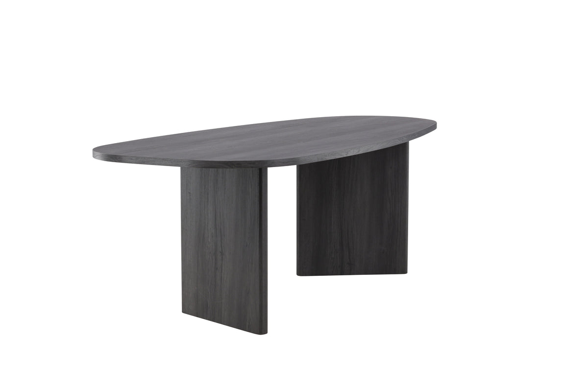 Grönvik ovalt spisebord - 220 × 100 cm - sort - billede 5