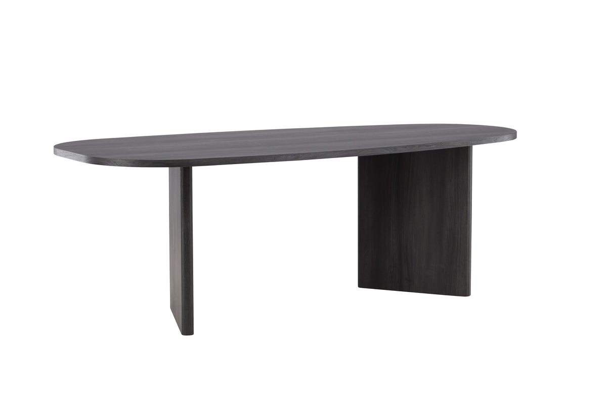 Grönvik ovalt spisebord - 220 × 100 cm - sort - billede 6