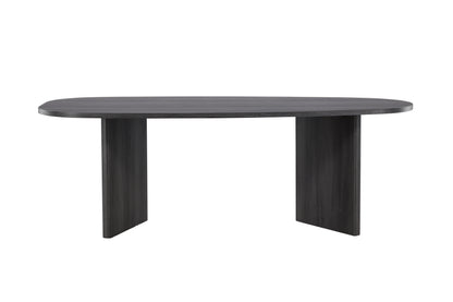 Grönvik ovalt spisebord - 220 × 100 cm - sort - billede 7