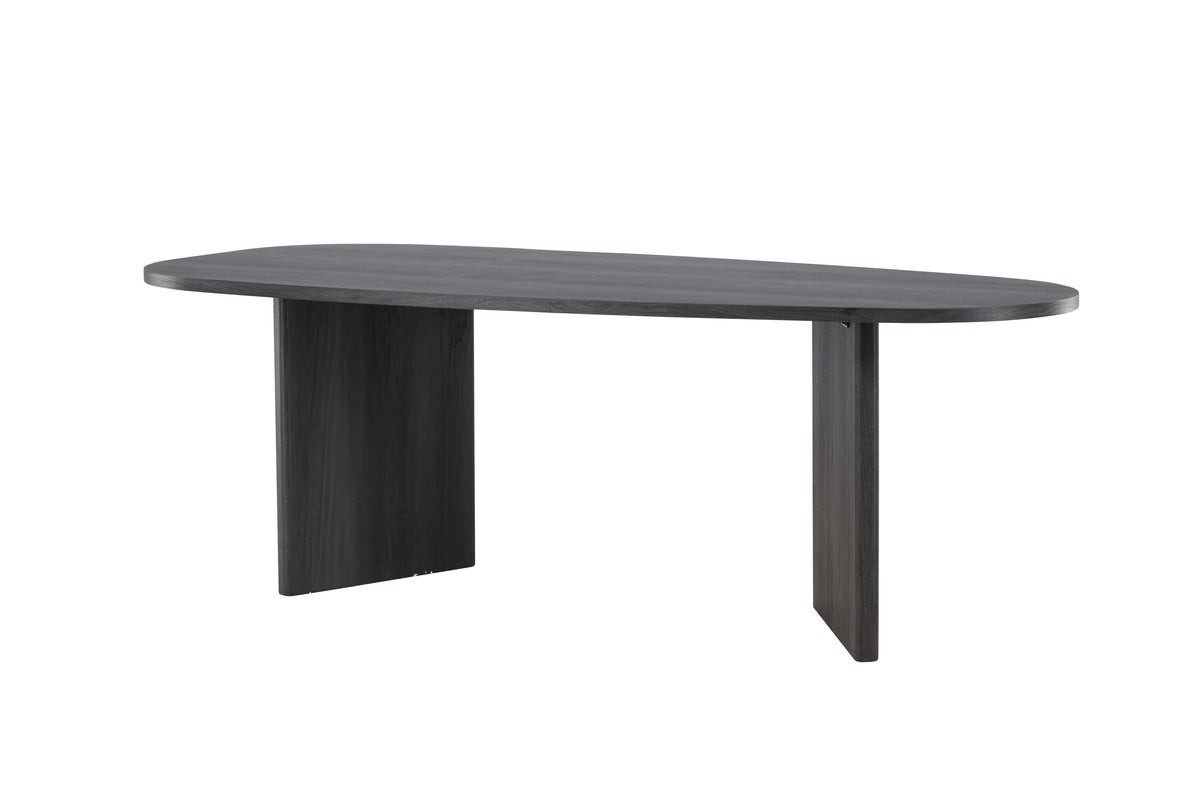 Grönvik ovalt spisebord - 220 × 100 cm - sort - billede 8