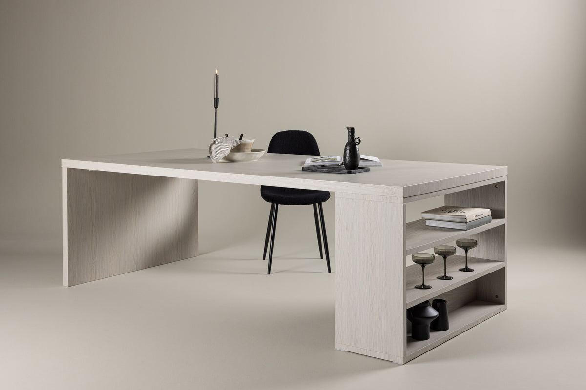 Mika spisebord - 230 × 110 cm - hvidpigmenteret - billede 13