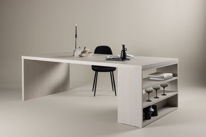 Mika spisebord - 230 × 110 cm - hvidpigmenteret - billede 13
