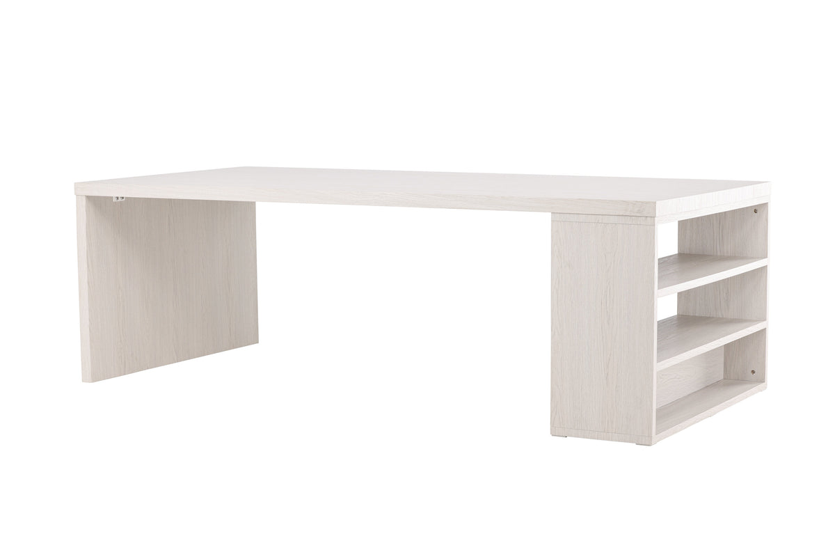 Mika spisebord - 230 × 110 cm - hvidpigmenteret - billede 2