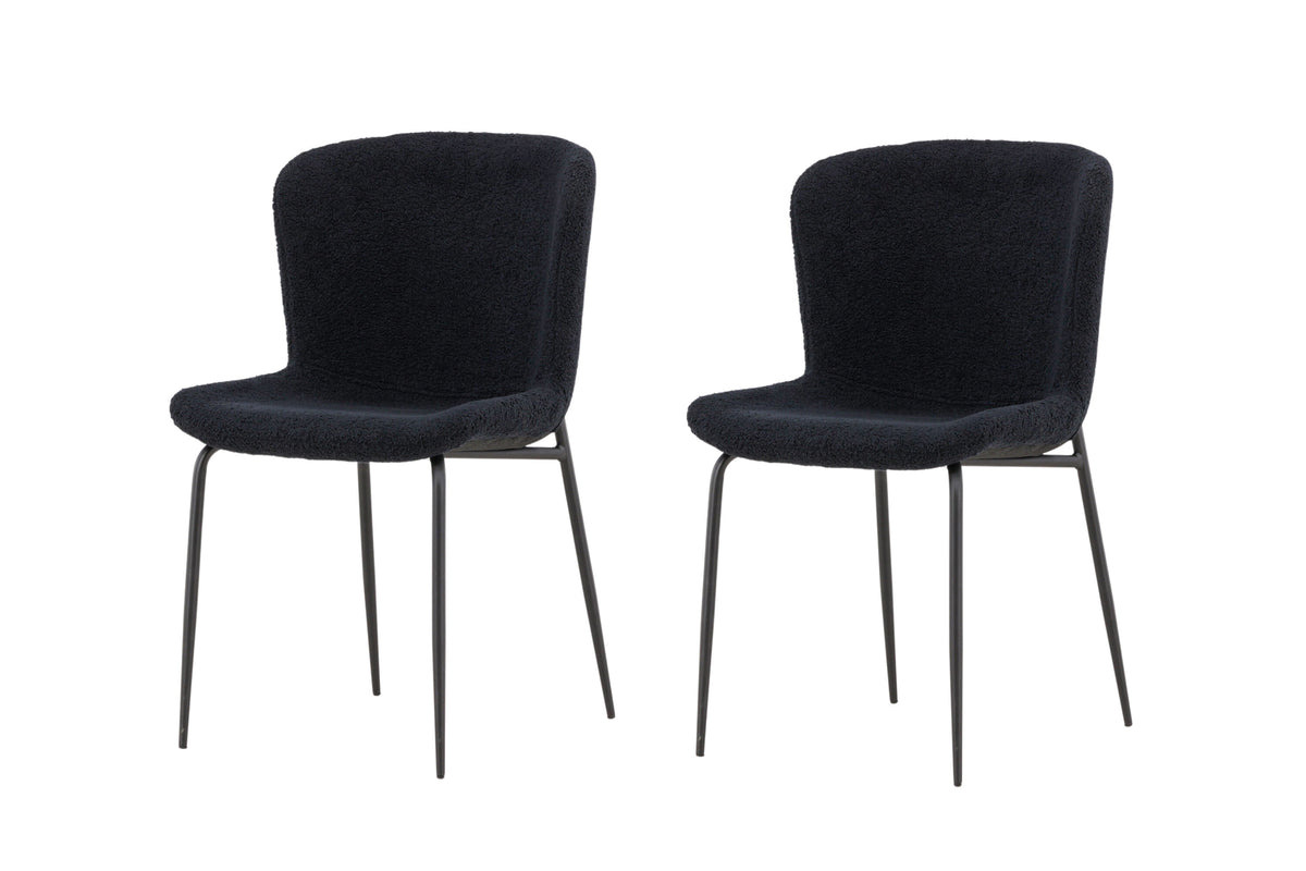 Modesto spisebordsstole - sort - 2 stk. - billede 2