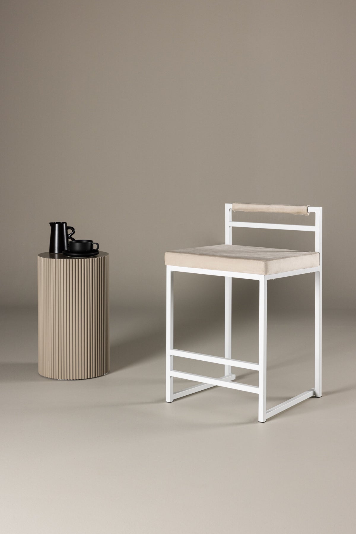 Opelika barstol - beige, hvid - billede 8