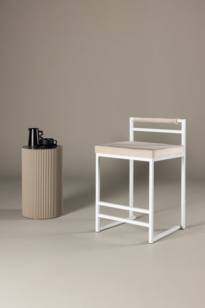 Opelika barstol - beige, hvid - billede 8