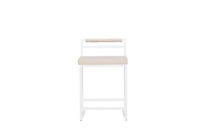 Opelika barstol - beige, hvid - billede 1