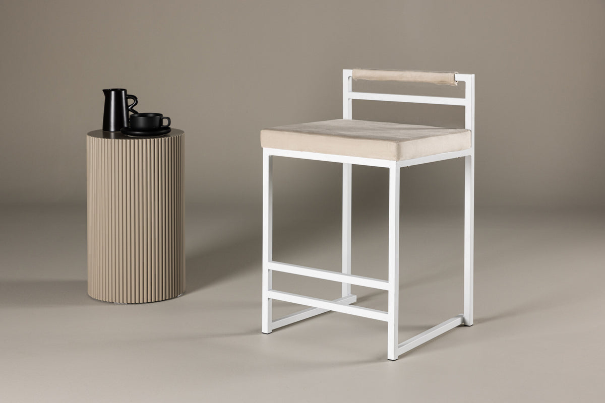 Opelika barstol - beige, hvid - billede 5