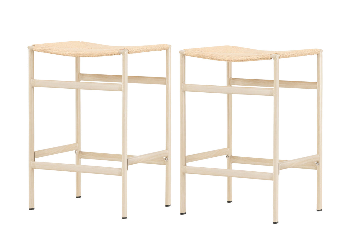 Polly barstole - beige, hvidpigmenteret - 2 stk. - billede 2