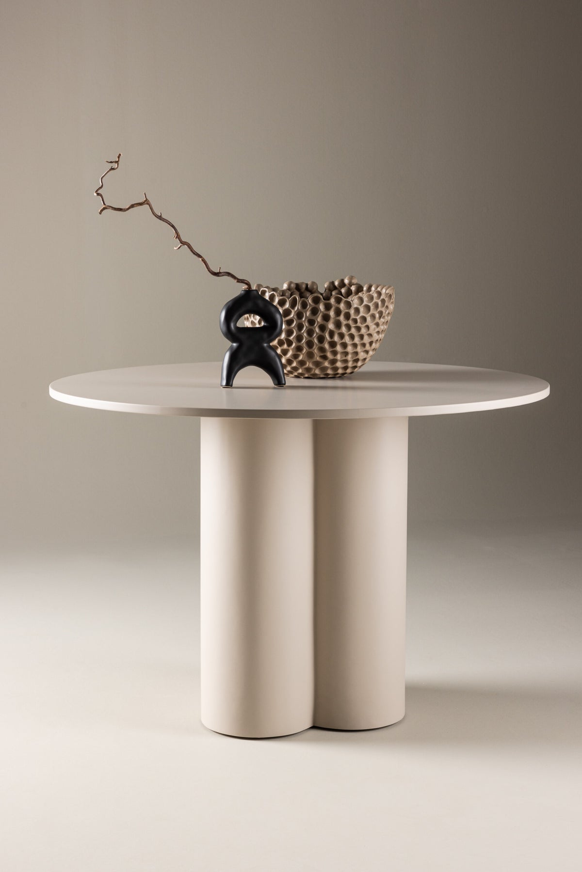 Olivia rundt spisebord - Ø110 cm - beige - billede 17