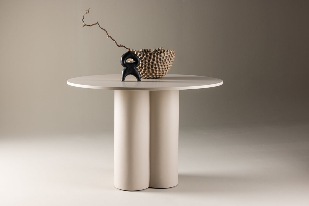 Olivia rundt spisebord - Ø110 cm - beige - billede 13