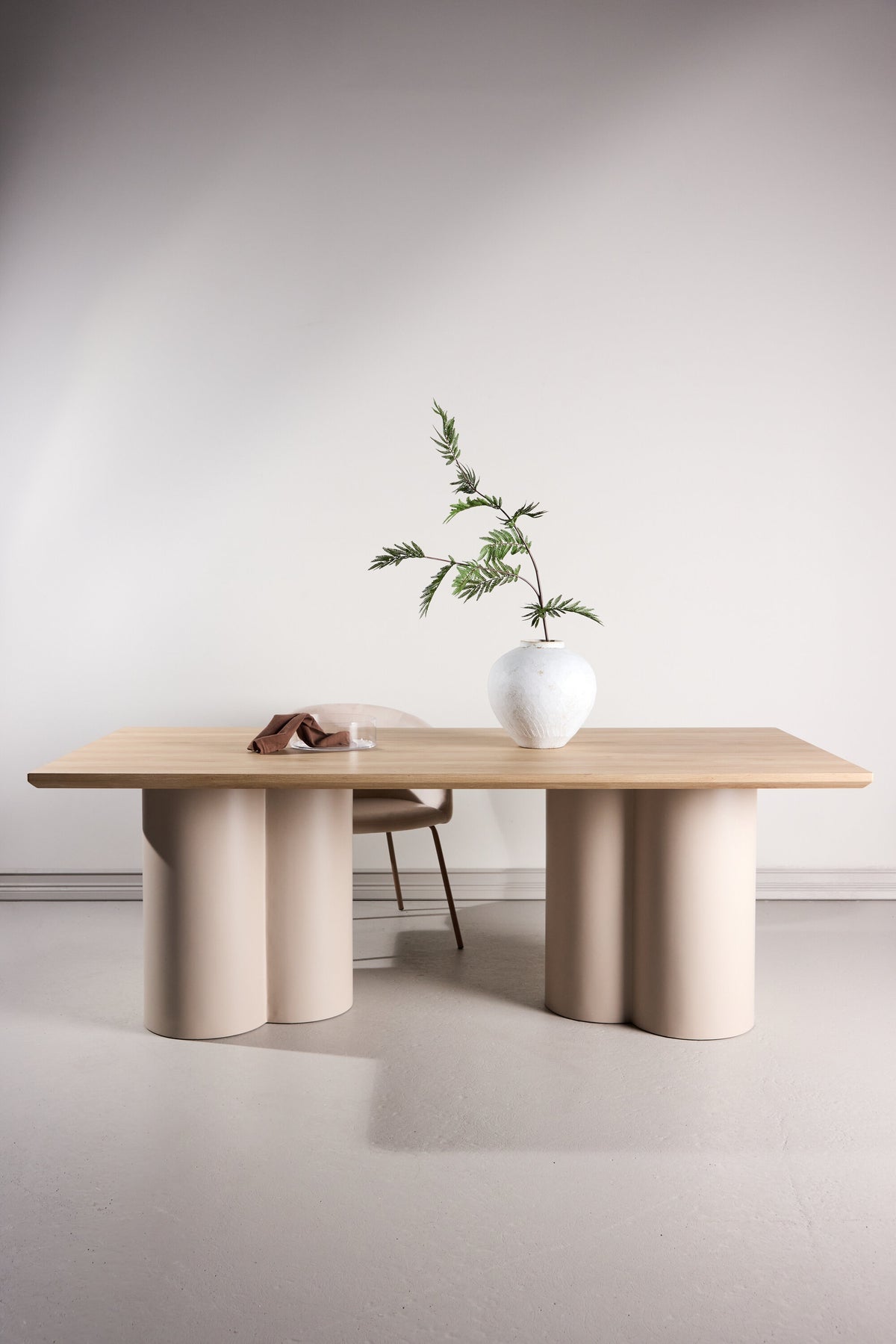 Olivia spisebord - 210 × 100 cm - beige, hvidpigmenteret - billede 19