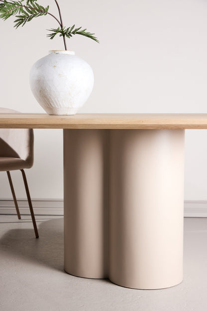 Olivia spisebord - 210 × 100 cm - beige, hvidpigmenteret - billede 20