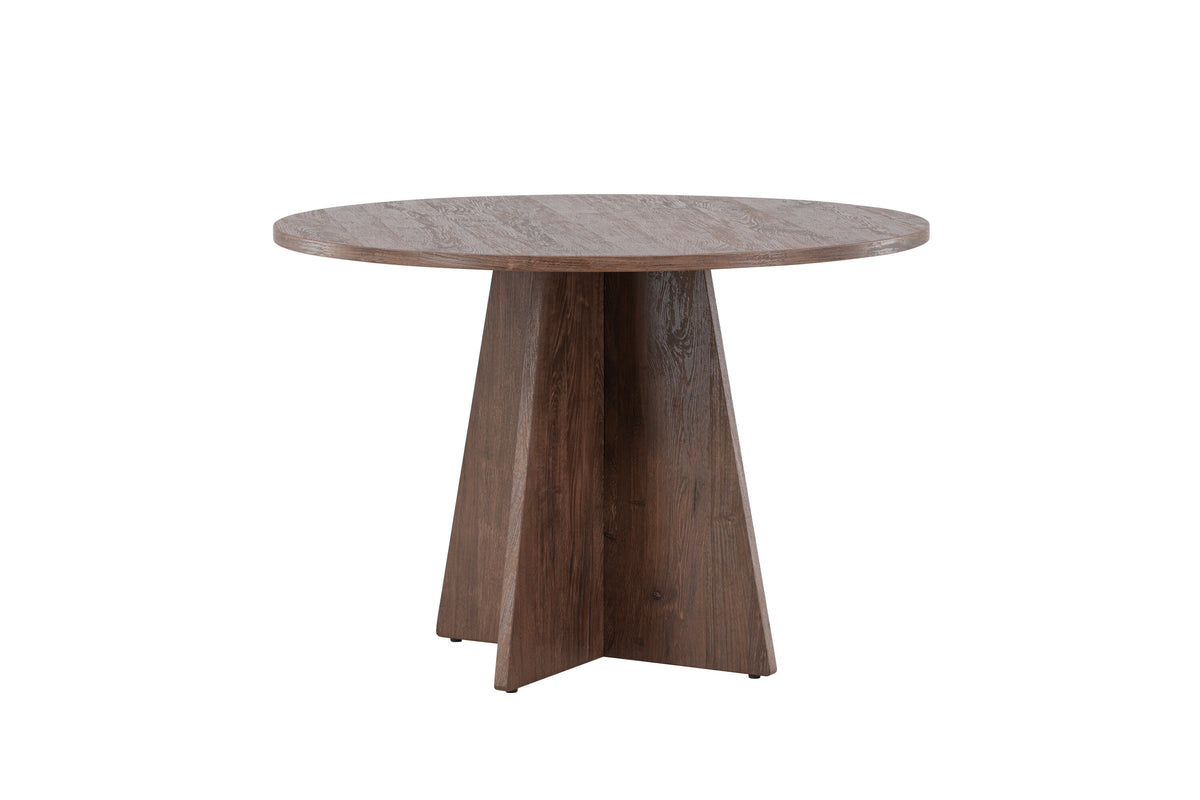 Bootcut rundt spisebord - Ø110 cm - mokka - billede 2