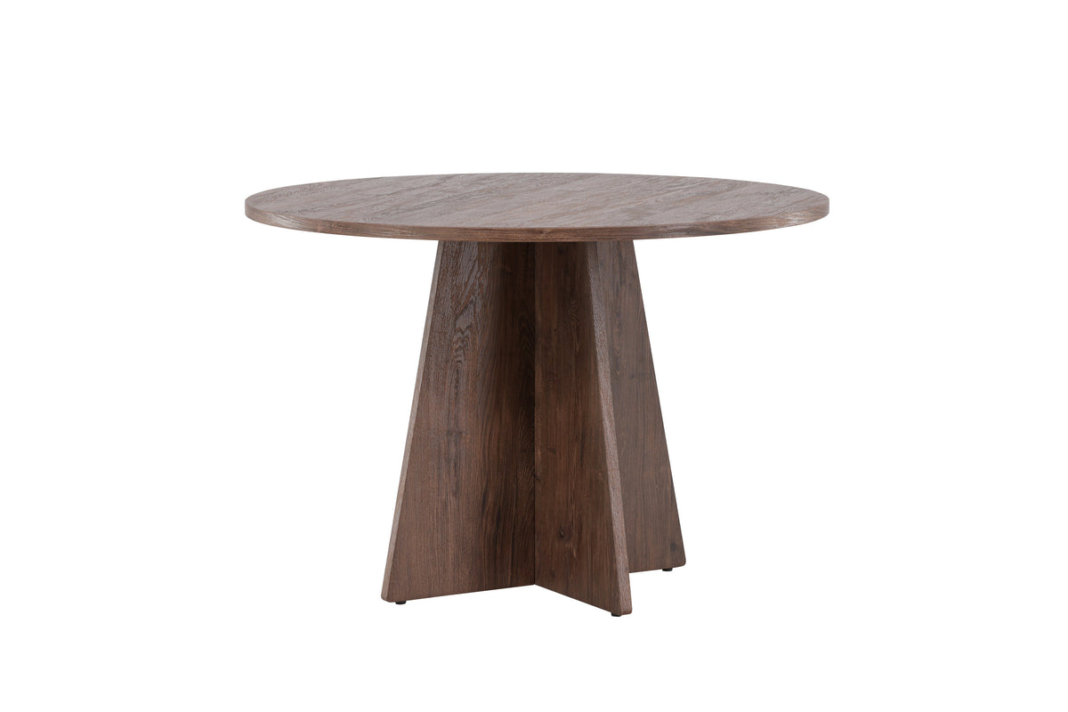 Bootcut rundt spisebord - Ø110 cm - mokka - billede 3