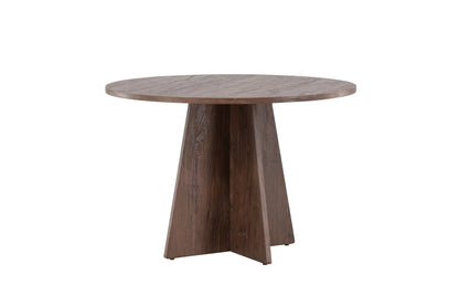 Bootcut rundt spisebord - Ø110 cm - mokka - billede 3