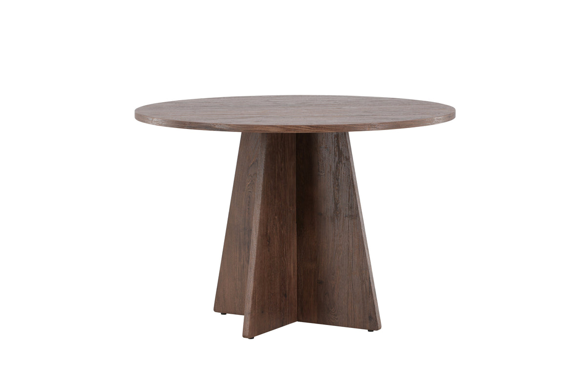 Bootcut rundt spisebord - Ø110 cm - mokka - billede 5