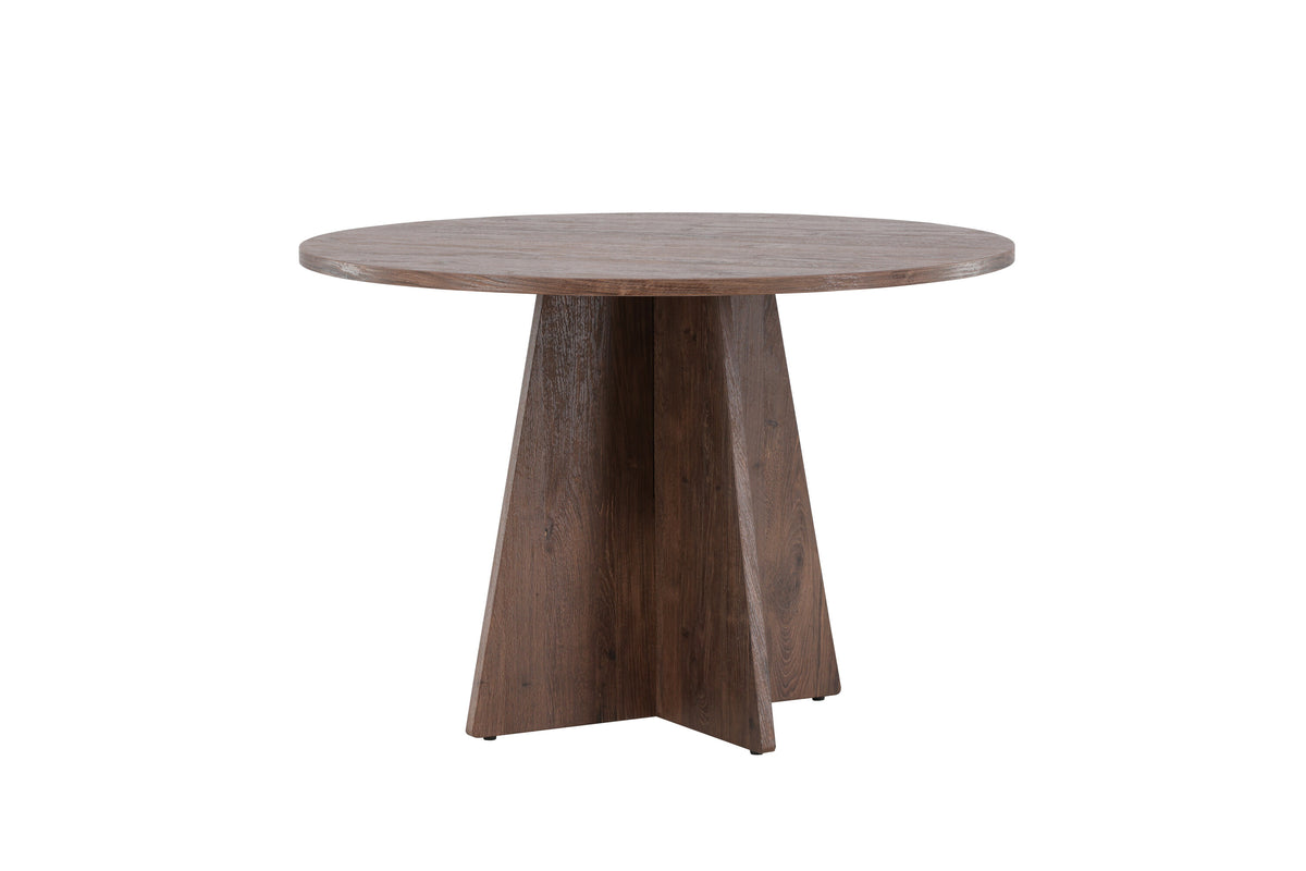 Bootcut rundt spisebord - Ø110 cm - mokka - billede 6