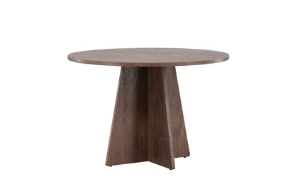 Bootcut rundt spisebord - Ø110 cm - mokka - billede 6