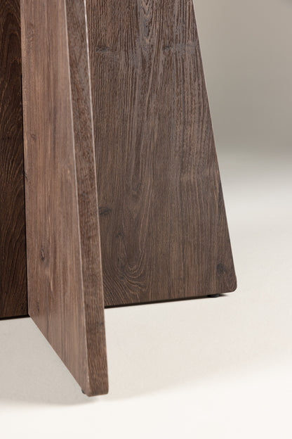 Bootcut rundt spisebord - Ø110 cm - mokka - billede 20
